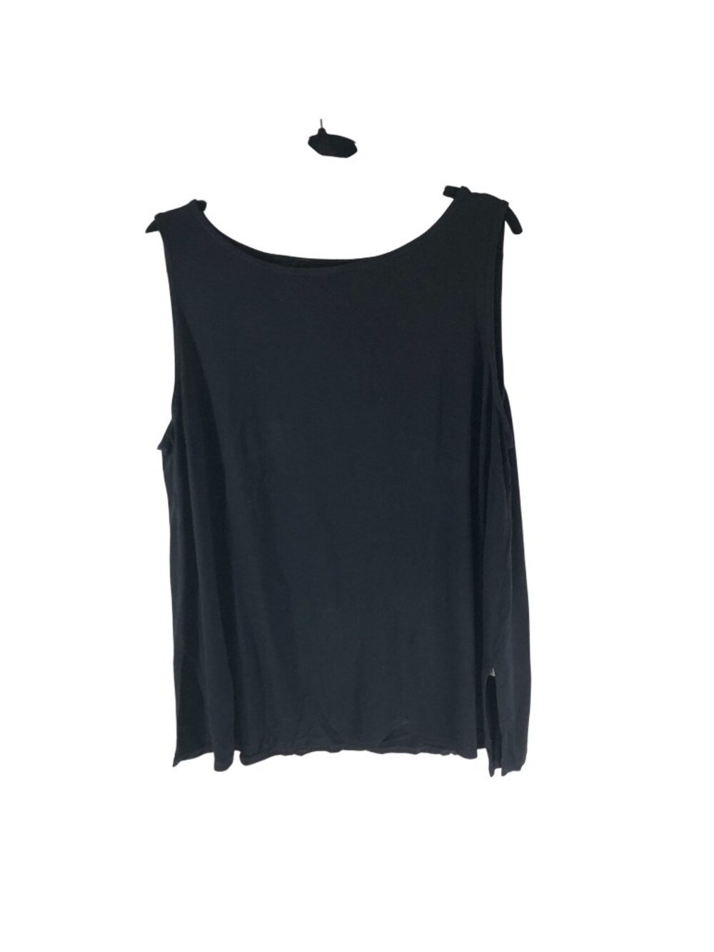Eileen Fisher Black Sleeveless Tank Top Womens Size 1X Viscose Blend USA Made